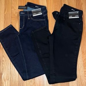 Set of 2 mid-rise skinny jeans